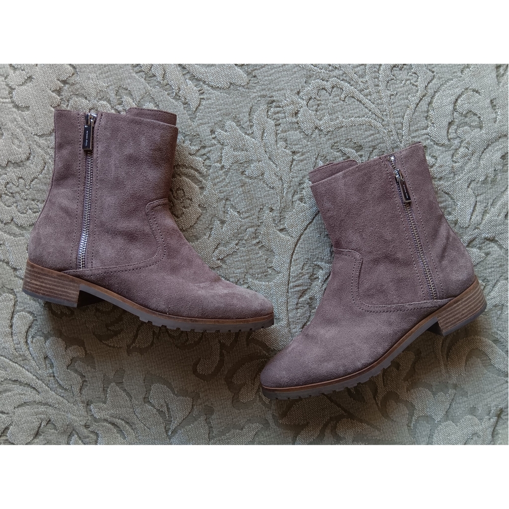 Michael Kors Taupe Suede Ankle Booties